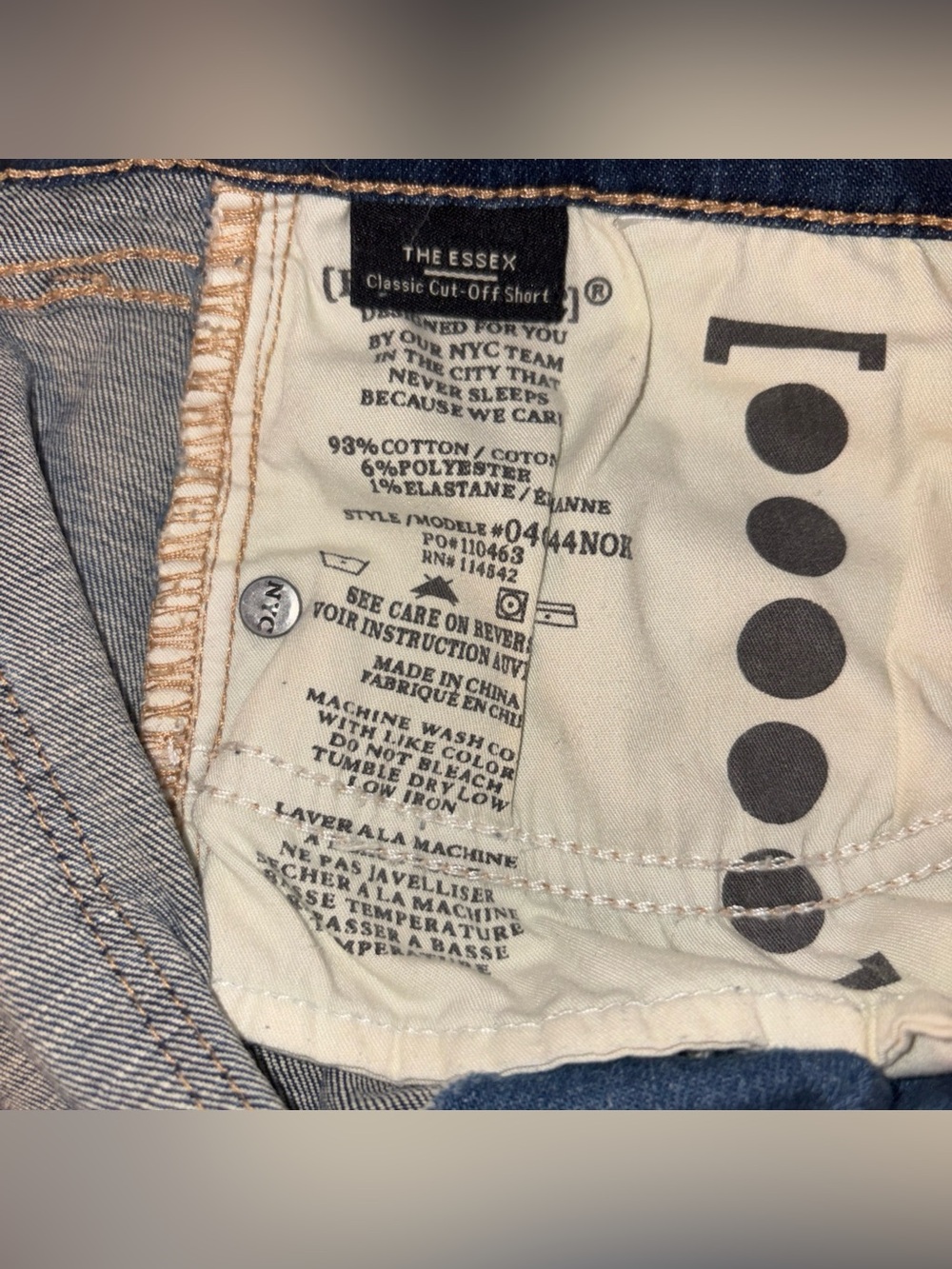 Blank NYC Denim Shorts Womens 31 High Waisted Cut-Off The Essex Distressed - Picture 5 of 8